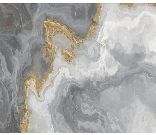 murando Fototapete selbstklebend Steinwand 343x256cm Foto Tapete Tapetenfolie Möbelfolie Wandverkleidung Motivtapeten Bildtapete 3d Effekt Marmor Marmoroptik Abstract Grau Beige a-B-10087-a-a
