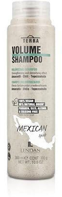 LENDAN Terra Volume Shampoo für feines Haar, 300 ml, Maximiert das Haarvolumen, ohne zu beschweren, weiche Mähne, gründliche und ausgleichende Reinigung, stärkt und verdichtet, vegan