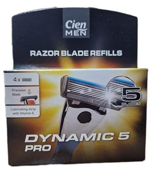 Lidl Cien Herren - Dynamic 5 Pro Rasierklingen | 4er-Pack