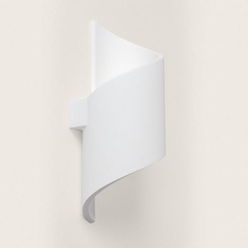 LEDKIA LIGHTING Applique Murale Plâtre Spiral Blanc G9