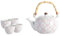 YoeEoay Japanisches Blau-Weiß Porzellan Tee Set Mit Pflaumenblütenmuster. Inklusive 5-teiligem Teeservice Und Keramik Teekanne Stilvoll, Handgefertigt, Asiatisches Teeservice Perfekt Für Teeliebhaber