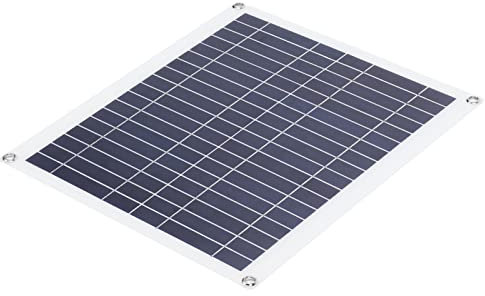 Cargador Solar con Controlador, Kit de Panel Solar, Cargador Solar Plegable de Silicio Monocristalino Fotovoltaico de 100W 20W, con 100A, Paneles Solares