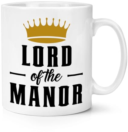 Tasse mit Aufschrift Lord of the Manor, 284 ml, lustig