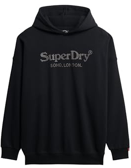 Superdry Damen Lässiges Venue Hoodie in Metallic-Optik