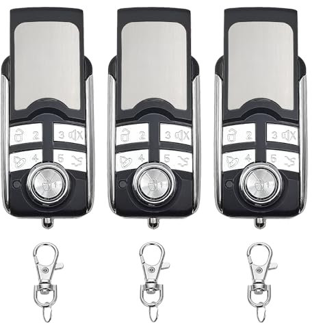 868Mhz Garage Door Remote Control Fob Compatible with Hormann HSE2-868-BS, HSE4-868-BS, HS4-868-BS (3 ps)
