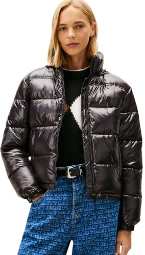 Tommy Jeans Damen Tjw Pckbl Hd Ess Pffr Shiny Ext Dw0dw22039 Puffer Jacket (1er Pack)