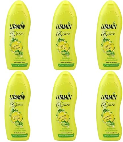 6x Litamin wellness Care Limetten Frische,Duftöl-Dusche mit Limetten-Extrakt 250ml (6er Pack)