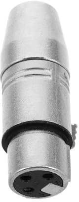 NUOBESTY Adaptateur XLR Femelle à Femelle Connecteur Audio Compact et Portable pour Mixeur Enregistreur Amplificateur Accessoire Durable et Pratique pour Équipements Sonores