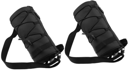 Supvox 2 Stück Wasserabweisende Motorrad Lenkertaschen aus Robustem Material Kleine Multifunktionstaschen mit Großem Fassungsvermögen Verstellbare Gurte für Sichere Befestigung Am