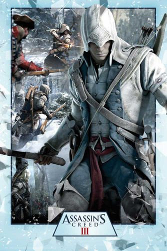Assassins Creed Revelations - 3 - Collage Games, Maxi-Poster, Druck, Poster - Grösse 61x91,5 cm + 1 Packung tesa Powerstrips® - Inhalt 20 Stück