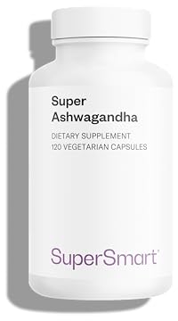 Super Ashwagandha - KSM-66® - Rilassamento naturale e antistress - Favorisce la resistenza e il recupero muscolare - Estratto di Withania Somnifera (5%) - Vegano - Supersmart