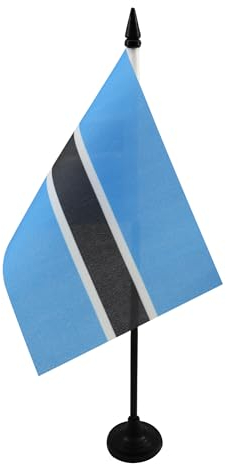 AZ FLAG - Tischflagge Botswana - 15x10 cm - Republik Botsuana Tischfahne 10 x 15 Cm - Flaggen