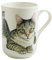 Maxwell & Williams PB0712 Kaffee-Tasse 330 ml rund – Pets – Bone China Porzellan Weiß, Geschenkbox – Kurzhaar Katze