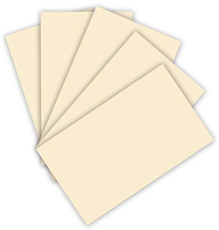 folia 6308 Coloured Paper 130 g/m², Coloured Drawing Paper in Beige, DIN A3, 50 Sheets, as a Base for Numerous Crafts
