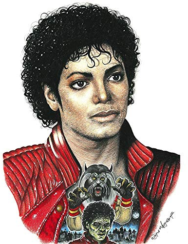 Wee Blue Coo Thriller Inked Ikon Kunstplakat Ungerahmter Druck 30x40 cm