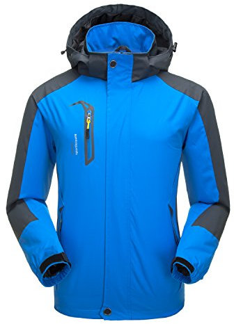 Naudamp Hommes Veste Imperméable en Plein Air Légère Softshell Manteau De Pluie Escalade Vêtements De Randonnée Montagne Multi-Poches Coupe-Vent