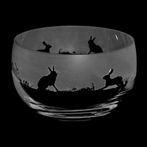 ANIMO GLASS Hare Small Crystal Bowl