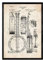 Nacnic Vintage Banjo Patent Poster. Vintage Stil Wanddekoration Abbildung von Musik und Instrumenten. Verschiedene geometrische Alte Erfindungen Bilder ohne Rahmen. Größe A3.