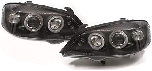 Scheinwerfer Set Astra G Bj. 97-04 klarglas/schwarz Angel Eyes DE-Licht