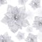 24 Stück Funkeln Weihnachtsstern Künstliche Weihnachten Blumen Weihnachtsstern Dekorationen Hochzeit Weihnachtsbaum Ornamente, 3/4/ 6 Zoll (Silber)