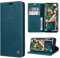 RuiPower Handyhülle für Samsung Galaxy A71 Hülle Premium PU Leder Flip Wallet Case Klapphülle Klappbar Lederhulle Stoßfest Silikon Bumper Schutzhülle Tasche für Samsung Galaxy A71 4G - Blaugrün