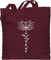 Baumwolltasche - und Wellness Geschenk - Namaste Lotusblüte Yoga Chakra - Unisize - Bordeauxrot - welness geschenke für yogalehrerin meditation joga beuteltasche jutebeutel blumen spirituelle