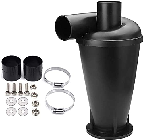Yinong Profi Filter Zyklon Abscheider Staubabsaugung/Staubabscheider/Absaugtechnik Staubsauger Absauggeräte Separator/Zyklon Staubabscheider Filter (Schwarz)