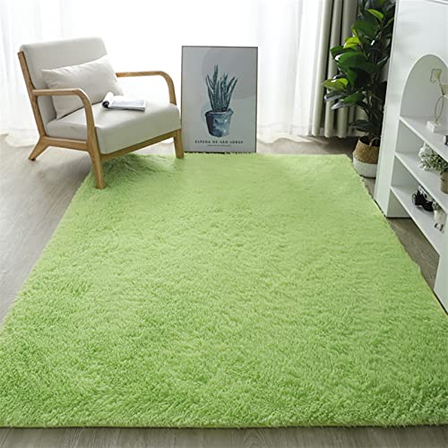 Lifup Teppich Shaggy Anti Rutsch Pflegeleicht, Rechteck Langflor Teppich für Wohnzimmer Schlafzimmer Kinderzimmer Frucht Grün 120 x 200 cm