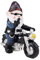 UBERMing Biker Gnomes Garden Ornaments 13 cm Funny Gnome Riding Motorcycle Outdoor Statues Resin Garden Gnomes Figurines for Patio Lawn Yard Art Decoration, Black Blue Red