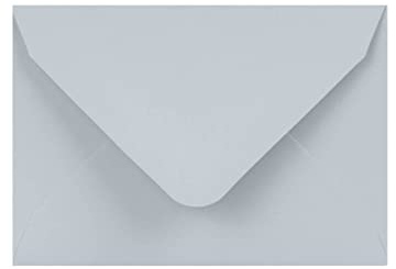 C5 (162x229mm) Coloured Envelopes for A5 Greeting Cards Wedding Invitations & Crafts Pack of 10 (Light Grey)