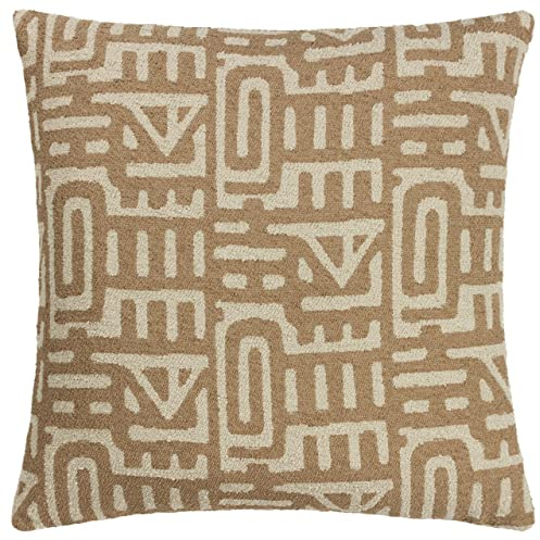furn. Hoem Samos Polyester Filled Cushion, Toffee/Nougat, 60 x 60cm
