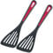 Westmark 2 Pfannenwender, Länge: 30 cm, Hitzebeständig bis 270 °C, PPA, Gallant Plus, Schwarz/Rot, 293522E5