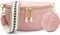 HNOOM Crossbody Bag Damen Breiter Gurt Bauchtasche Damen Leder Brusttasche mit Münze Geldbeutel, Moderne Taschen mit Breitem Schultergurt, Umhängetasche Damen Klein Handytasche (A-Rosa)