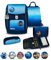 Belmil Premium Comfy Plus ergonomisches Schulranzen Set 5 - teilig, für kleine Kinder/Erstklässler - STAEDTLER, Brustgurt, Hüftgurt, Magnetverschluss (405-73/P/S) (Blue Navy)