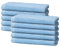 10 er Set Gästehandtücher 30x50cm | Frottee Weich & Flauschig | 100% Baumwolle | Kleine Frottier Handtücher für Gäste | Oeko-Tex | 500g/m² | Ôhm | Hellblau