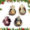 Viilich 4 Stück Drachen-Weihnachtsschmuck,Acryl Lustige Weihnachtskugel,Acryl Drachenei Weihnachtsbaumanhänger für Tür,Auto,Fenster,Tree Decorations,Baby Drachen Schlüssel Anhänger