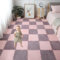 Gsogcax 10PCS Foam Play Mats for Floor 30x30cm Rugs for Living Room Soft Shaggy Rug Baby Large Interlocking Foam Play Mat Carpet Squares Anti-Skid Floor Carpet - Light Pink