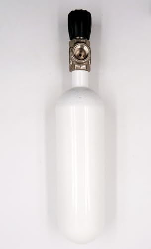 High Tech Diving Bouteille de plongée 1 l 200 bar complète avec valve en S pour air comprimé G5/8