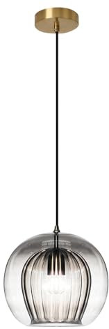 Jadssox Lampes suspendues en Verre, éclairage d'îlot de Cuisine, luminaires Suspendus Globe, éclairage Suspendu Moderne pour Chambre à Coucher, Salon, Salle à Manger (Paquet de 1)