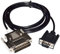RIKYJIC DB25 - Cable de datos RS232 macho de 25 pines a DB9 macho de 9 pines para Mitsubishi GT11/GT15, conexión de pantalla táctil FX2/FX2C/A/QnA, cable PLC GT01-C30R4-25P (1,8 metros)