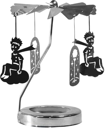 Thermo-Kerzenständer, runder Halter, Karussell-Kerze, Twister, Fee, Aromatherapie, Windspiel, kreativer Tisch, beheizter drehbarer Kerzenhalter für Heimdekoration