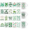 UV DTF Cup Wrap Stickers - 20 Sheets Weed Theme UV DTF Cup Wraps Flower Weed Leaves Inspirational Quotes Waterproof Rub On Transfer Decals for 16 Oz Glass Cups DIY Wood Crafts Holiday Presents