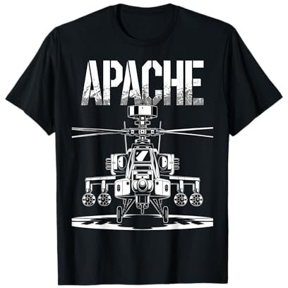 Apache Helicopter Military Attack Chopper T-Shirt