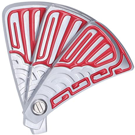 Depisuta Metall-Fidget-Spielzeug, Magnetischer Fidget-Slider für Erwachsene, Push-Slider, Faltbarer Ventilator, ADHS, EDC, Fidget-Slider, Stressabbau-Spielzeug, Cooles Gadget-Büro (Rot)