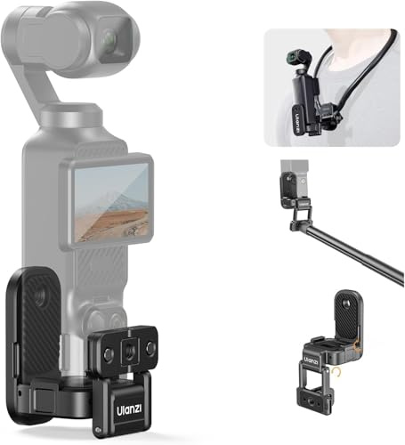 ULANZI PK16 Magnetischer Halterungsständer kompatibel mit DJI OSMO Pocket 3, 270° verstellbare Kamerahalterung, Faltbare Schnellspann-Kamera-Klemmbasis für Indoor-Outdoor-Shooting Vlog Live Streaming