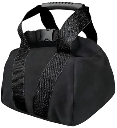 Kettlebell Sandbag - 0-35 Lbs Training Equipment for Fitness | Heavy Duty Canvas Weight Bag with Reinforced Grip & Leak-Proof Inner Fill for Strength, Weightlifting, Yoga and Home Gym