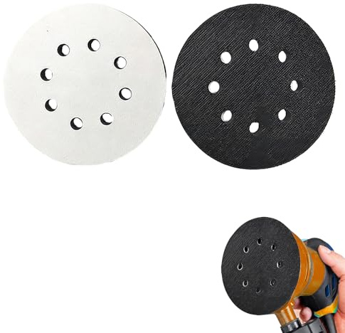 2 Stück Schleifteller 125 Mm Für Bosch PEX 220 A GEX 125-1 AE | Gummischeiben Mit 8-Loch Design Für Exzenterschleifer, Effizientes Schleifen Kompatibel Mit Skil 7402