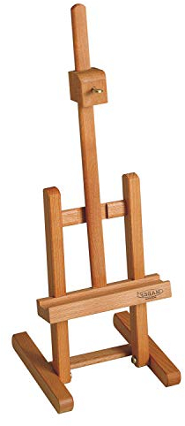 Honsell M/16 - Mabef Miniatur Tischstaffelei, ideal als Ausstellungsstaffelei, Höhe und Neigung verstellbar, hergestellt aus qualitativ hochwertigem, geöltem Buchenholz