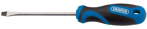 Draper 3.2 X 100Mm Soft Grip Plain Slot Screwdriver