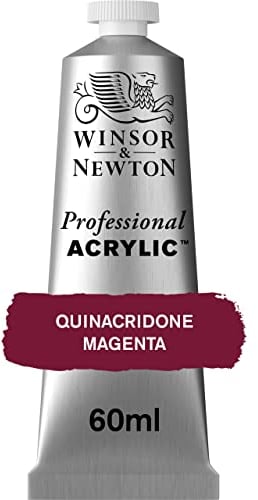 Winsor & Newton Professional Acrylic Pintura Acrílica en Tubo, Morado (Quinacridone Magenta), 60 ml
